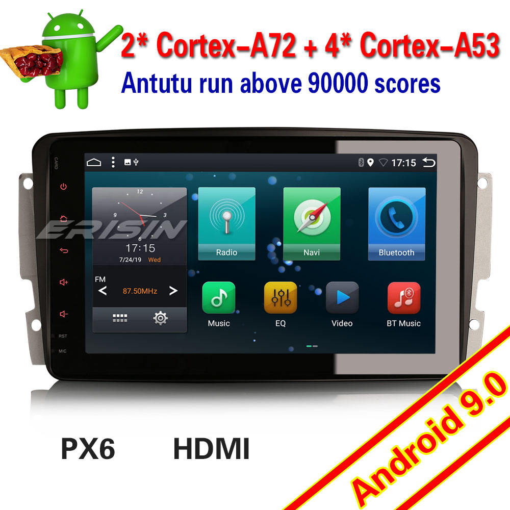 Erisin ES6289C GPS Android 9.0 PX6 DAB+Mercedes Benz Autoradio C,CLK,G ...